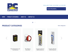 Tablet Screenshot of powercell.com